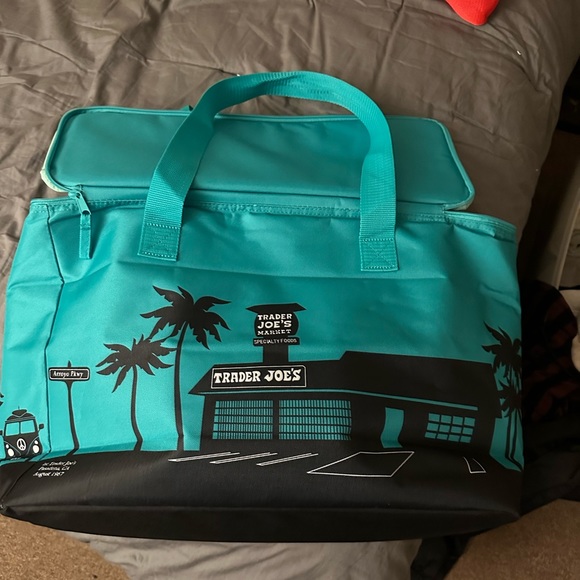 Teal Trader Joe’s Insulated Bag NWT - Picture 2 of 5